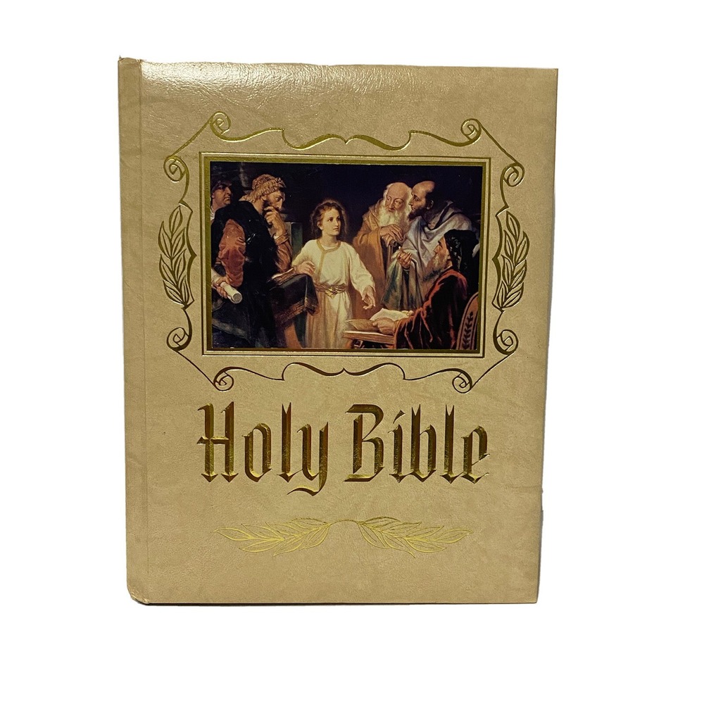 Vintage 1988 KJV Holy Bible Red Letter Master Reference Family Record